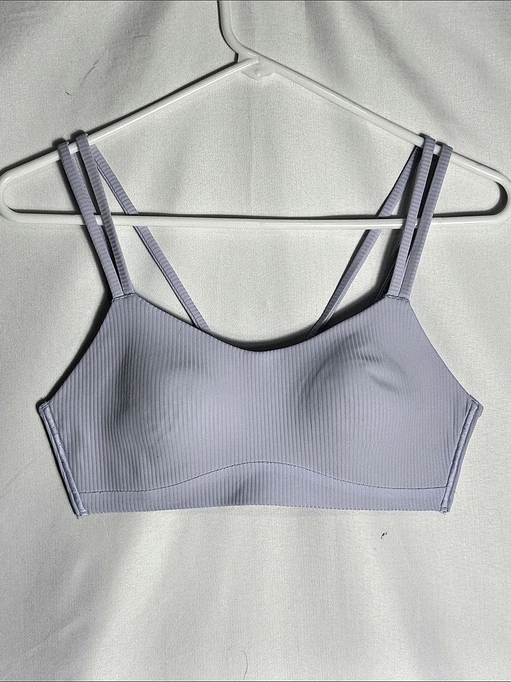 lululemon Ribbed Like A Cloud Yoga Bra in Purple